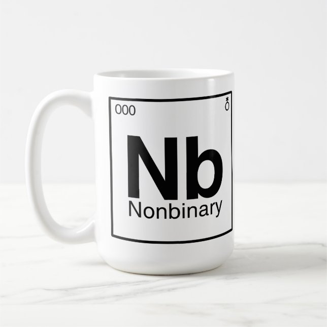 Element NB - Periodische nichtbinäre Tabelle Kaffeetasse (Links)