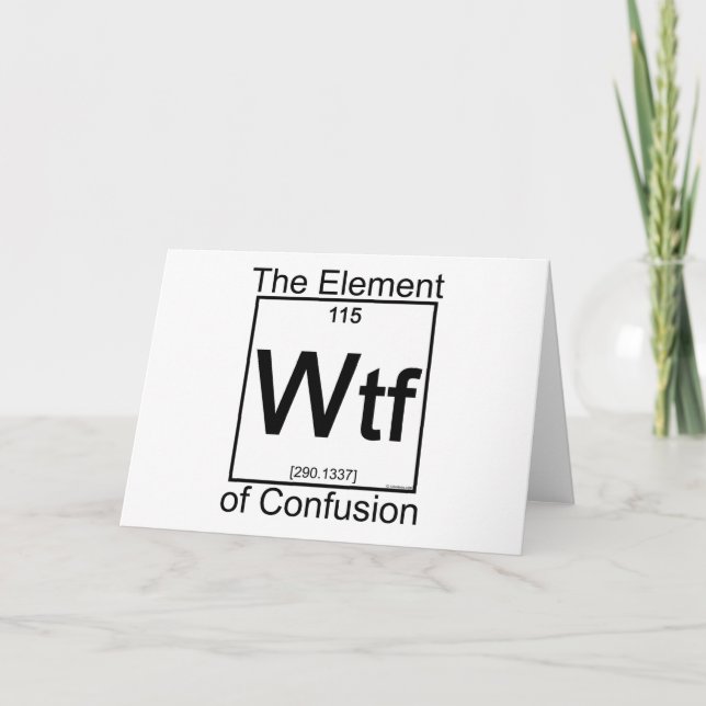 Element WTF Karte (Vorderseite)