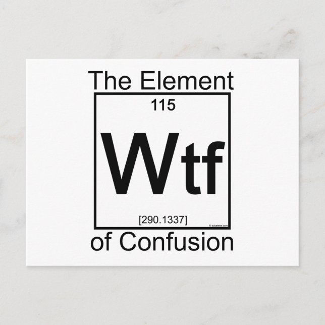 Element WTF Postkarte (Vorderseite)