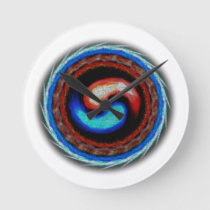 Elemental Korea Runde Wanduhr