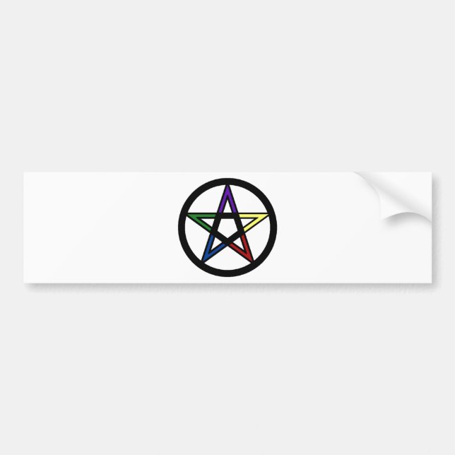 Elemental Pentacle Autoaufkleber (Vorne)