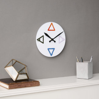 Elementare Alchemie-Symbole Runde Wanduhr