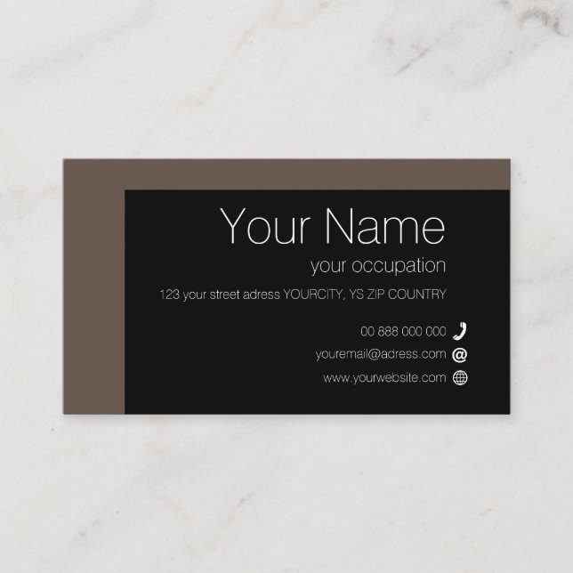 ELEMENTARE Collection Standard Business Card Visitenkarte (Vorderseite)
