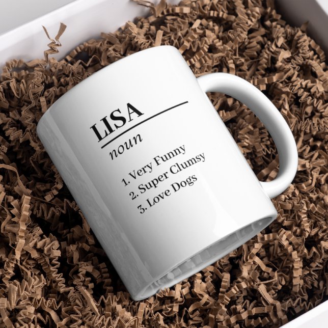 Elementare Personalisierte Namensdefinition Tasse (Von Creator hochgeladen)