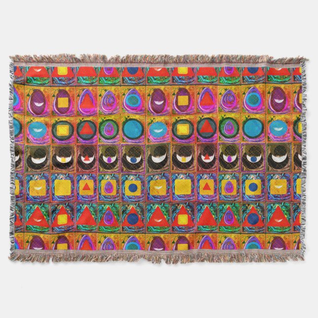 Elementare Symbole Mustermeditationshilfe Tattva Decke (Vorderseite)