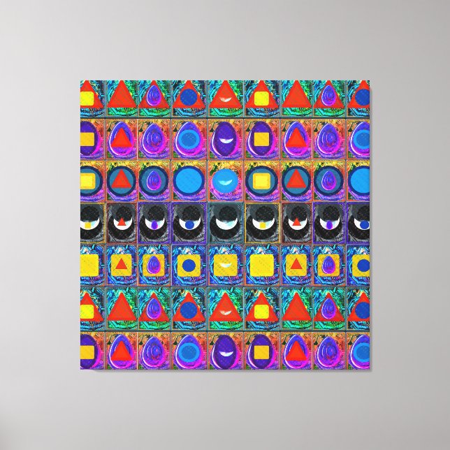 Elementare Symbole Mustermeditationshilfe Tattva Leinwanddruck (Vorderseite)