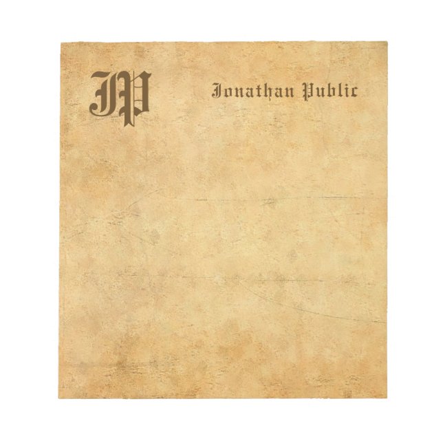 Elementare Vorlage für Text-Schriftart in der Note Notizblock (Vorderseite)