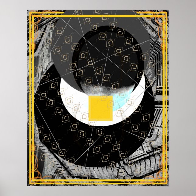 Elementarerde innerhalb der Wassermedizin Tattva Poster (Vorne)