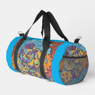 elementares Abstraktes Surfen Duffle Bag