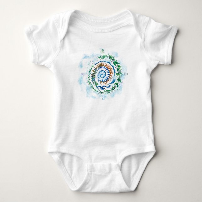 Elementares Baby Strampler (Vorderseite)
