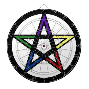elementares Pentagramm Dartscheibe