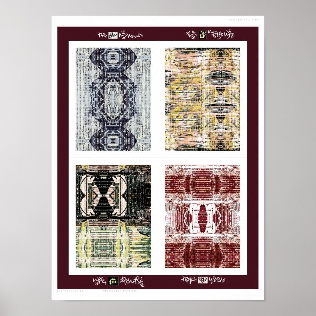 Elementargötter Poster (Vorne)