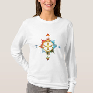 Elementarharmonie: Vier Elemente heiliges Symbol T-Shirt