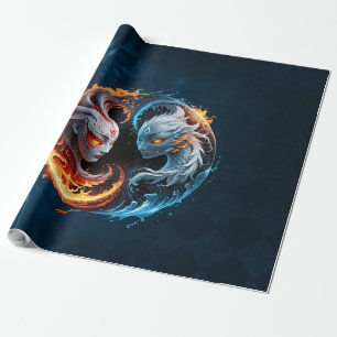 Elementarharmonie, Yin und Yang der Natur. Geschenkpapier