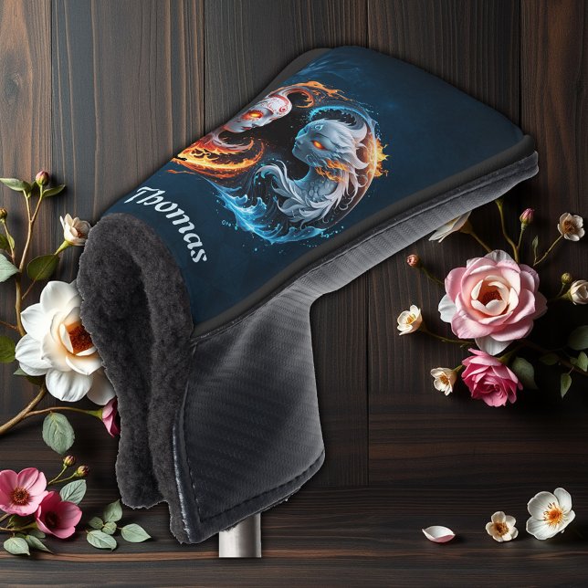 Elementarharmonie, Yin und Yang der Natur. Golf Headcover (Von Creator hochgeladen)