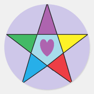 Elementarische Liebe Runder Aufkleber