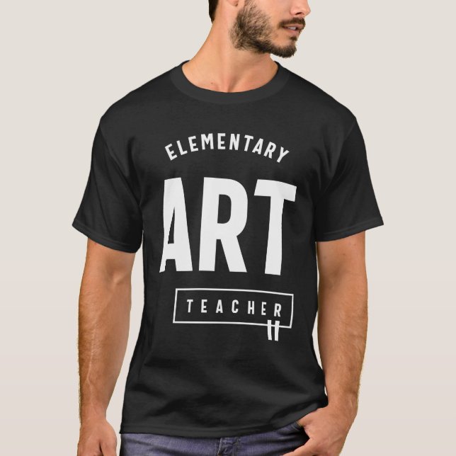 Elementarkunstlehrer Gift Funny Job Titel T-Shirt (Vorderseite)