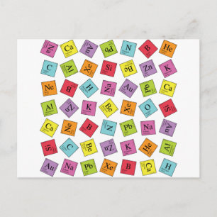 Elementarperiodic Postkarte