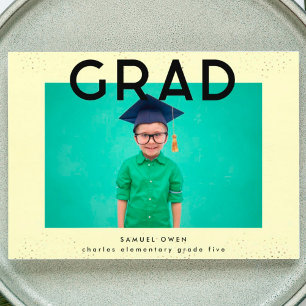 Elementarschwarz-gelber Text Moderner Zwei Foto Gr Ankündigung