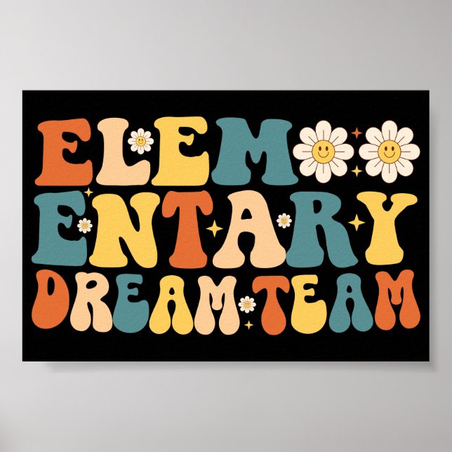 Elementarträumteam zurück in die Schule Poster (Vorne)