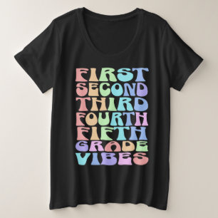 Elementary Grade Vibes Teacher Shirt - First Day