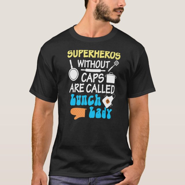 Elementary Lunch Lady Cafeteria Worker School Ladi T-Shirt (Vorderseite)