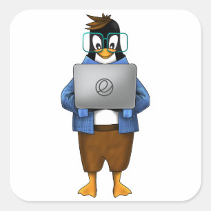 Elementary OS Quadratischer Aufkleber