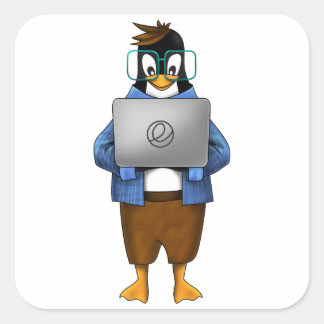 Elementary OS Quadratischer Aufkleber