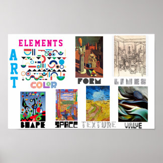 Elemente der Kunst - Berühmte Gemälde Poster