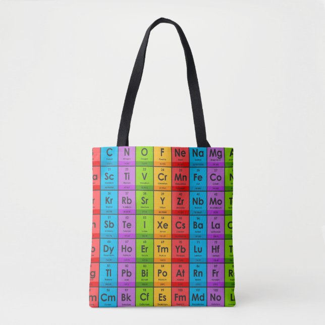 Elemente der Periodischen Tabelle Tasche (Vorderseite)