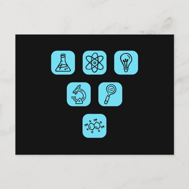 Elemente der Wissenschaft Postkarte (Vorderseite)