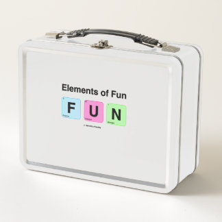 Elemente des Fun Niedlich Pastel Science Joke Metall Brotdose