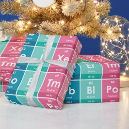 Elemente des Periodischen Tabellenmusters Geschenkpapier
