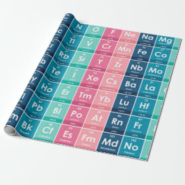 Elemente des Periodischen Tabellenmusters Geschenkpapier