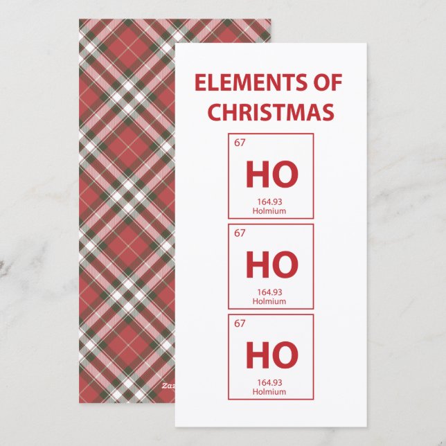 Elemente des Weihnachtslustiges Feiertagskarte (Vorne/Hinten)