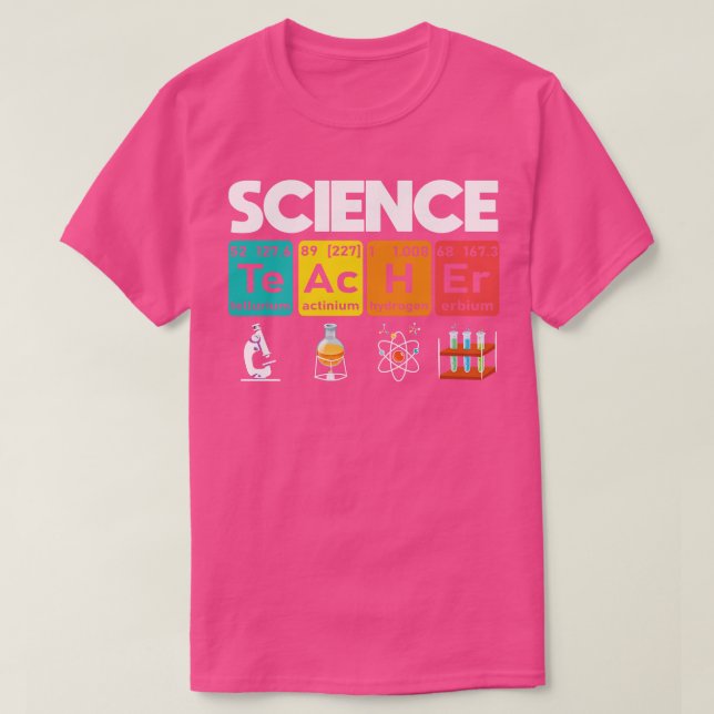 Elemente des Wissenschaftslehrers T-Shirt (Design vorne)