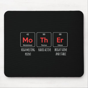 Elemente einer Mutter Periodensystem Muttertag Mousepad