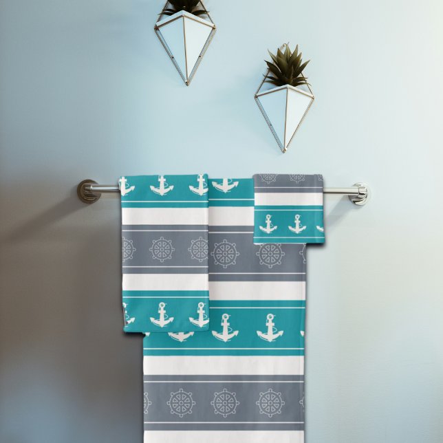 Elemente für Nautische Muster Badhandtuch Set (Von Creator hochgeladen)