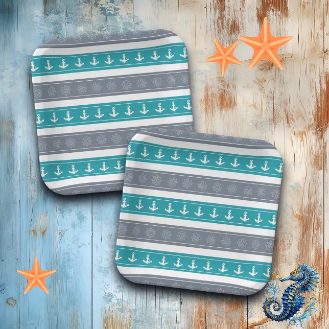 Elemente für Nautische Muster Pappteller (Von Creator hochgeladen)