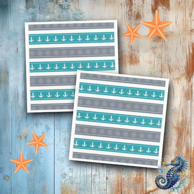 Elemente für Nautische Muster Serviette (Von Creator hochgeladen)