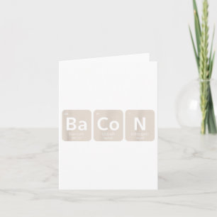 Elemente von Bacon _ Funny Grillen, Schweinegrill Karte