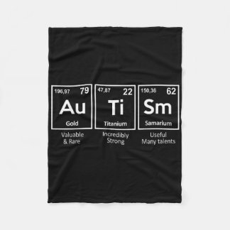 Elemente zur Aufklärung von Autismus Fleecedecke