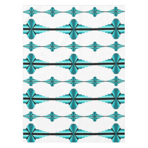 Éléments Art déco en nappe verte turquoise