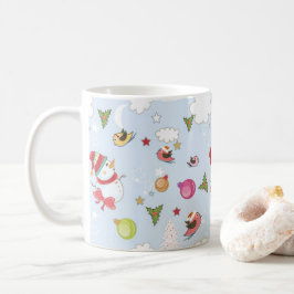 Éléments de Noël Snowman Motif café Mug