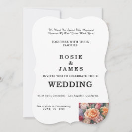 Éléments floraux faire-part de mariage