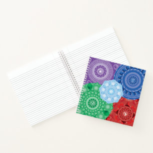 Elements Mandala Collage Spirale Notebook Notizbuch