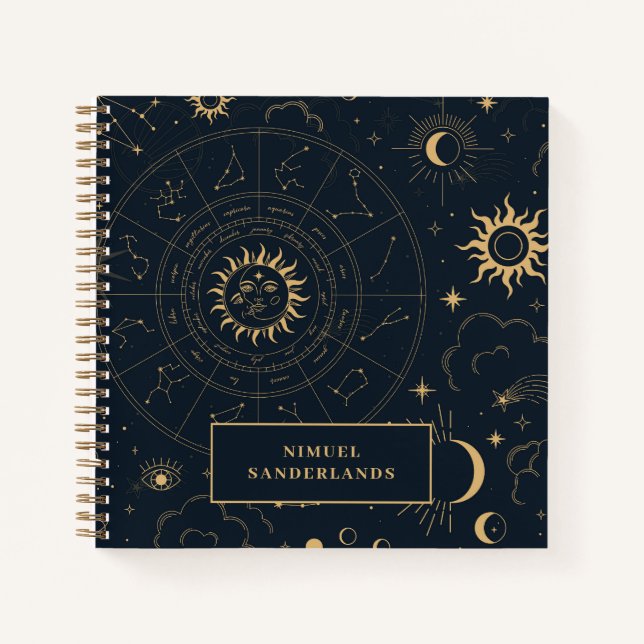 Éléments mystiques célestes Carnet Starsignes (Devant)