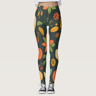 Éléments naturels vibrants Leggings - Gras Digital