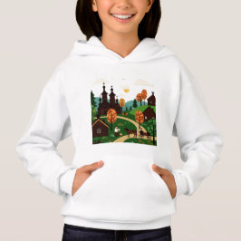 Elements, rustic and vintage from the 19th century hoodie