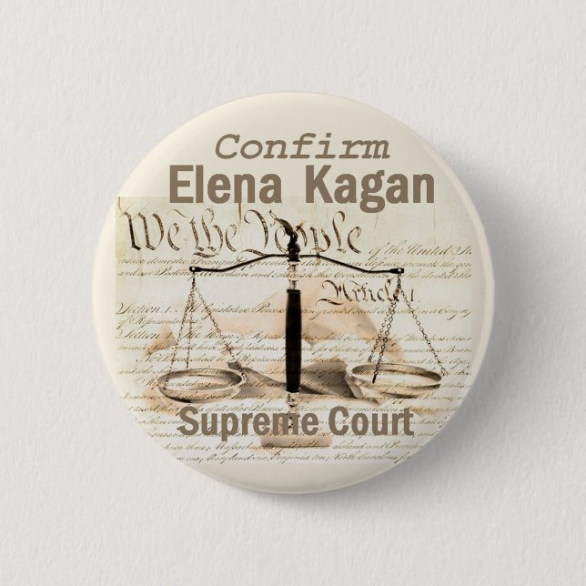 Elena Kagan Supreme Court Button (Vorderseite)